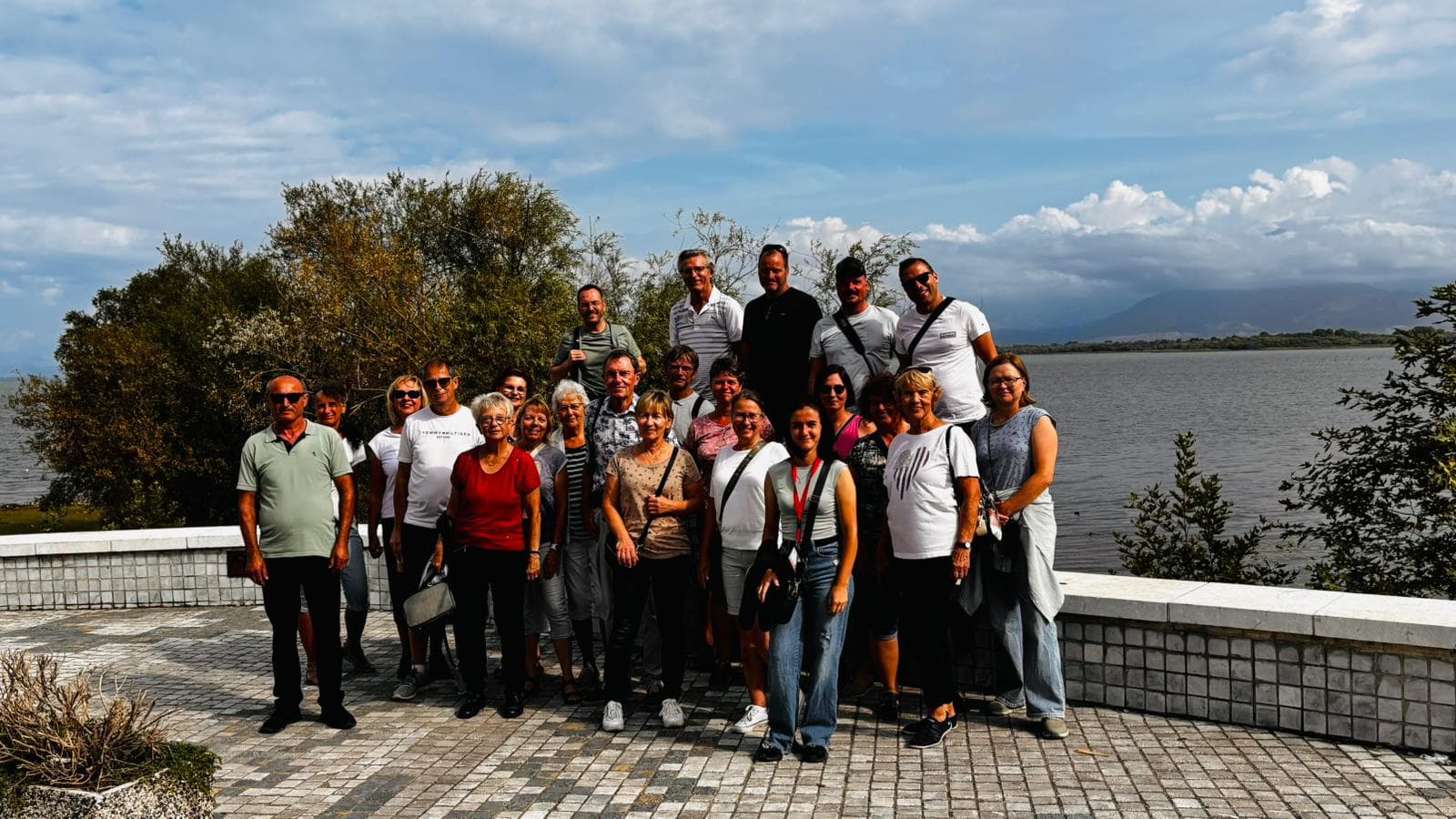 A private group beside Lake Shkodra